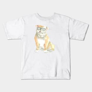 Archie the Cool British Bulldog Kids T-Shirt